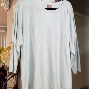 Chico's light blue knit sweater size 3